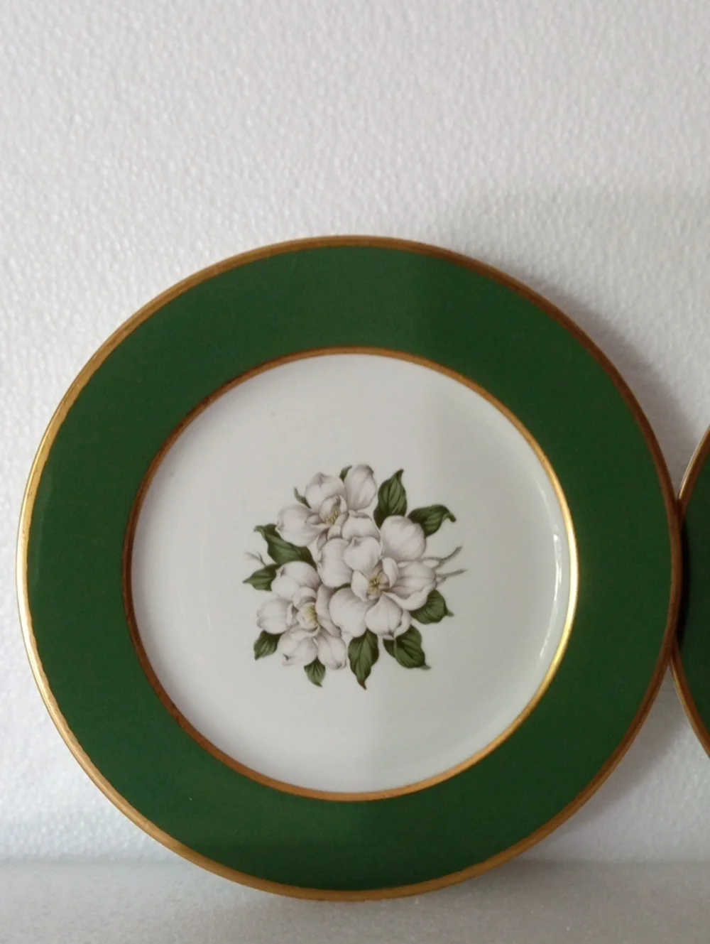 Royal Jackson Countess Madison Jade Green Set of two Teacups and saucers